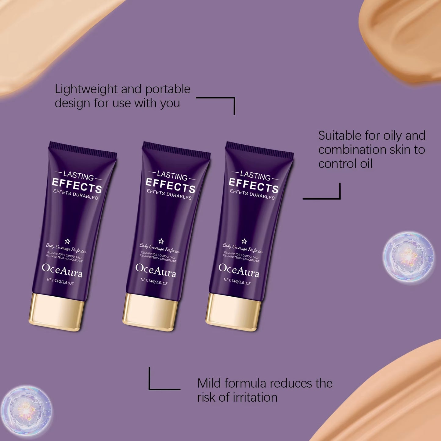 Liquid Concealer Coverage Acne Dark Circles Blemish Skin Tone Corrector Oil Control Waterproof Long Lasting Concealer Makeup